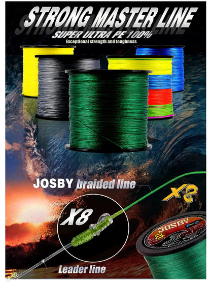 JOSBY 8-Strand PE Braided Line (100-1000m)
