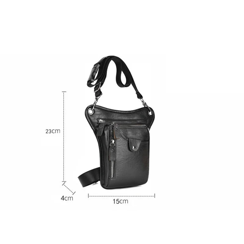 PU Waterproof Leg Waist Bags Portable Molle Shoulder Waist Pack Funny Outdoor Hiking Motorcycle Waist Bag Leg Bag