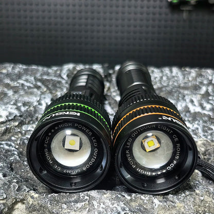 Bright Spotlight Long Range LED Flashlight Type-C Charging Strong Light Lamp Tactical Torch Waterproof Zoom Outdoor Lantern