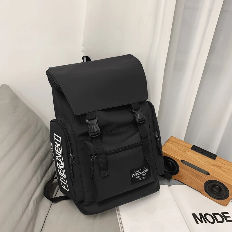 Backpack for men, trendy, cool, versatile, large capacity, personalized travel backpack for women, middle school students, high