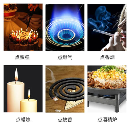 Household portable storage kitchen lighter, windproof arc pulse ignition gun, USB electronic lighter