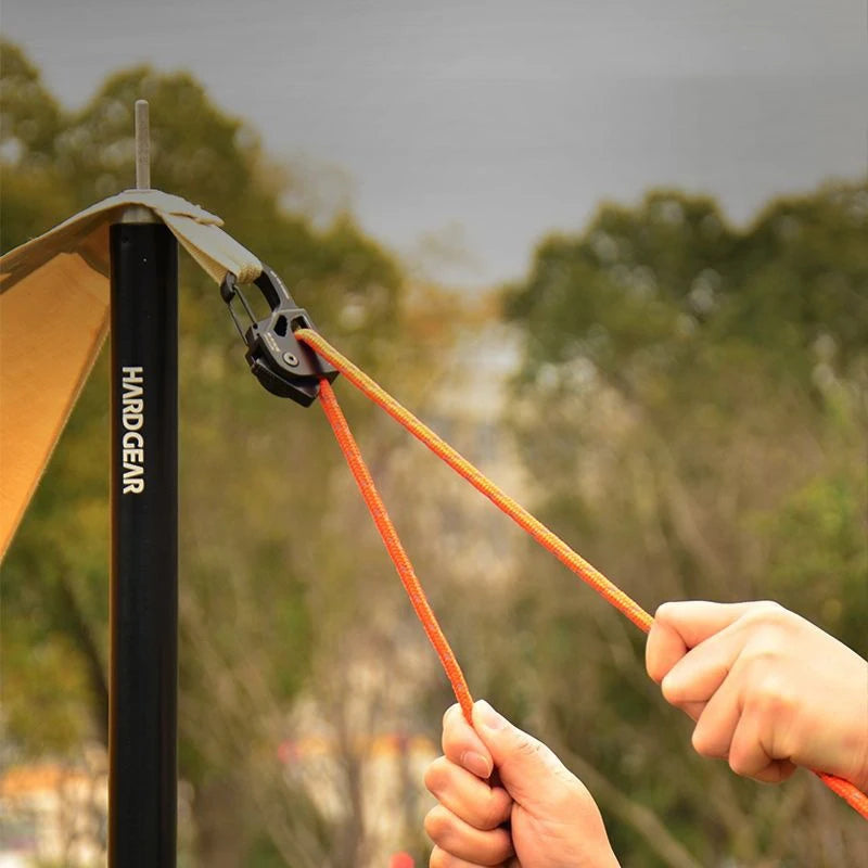 Tent Rope Tensioner Aluminum Alloy Rustproof Strong Load-bearing Lightweight Portable Tent Cord Adjuster Tent Accessories