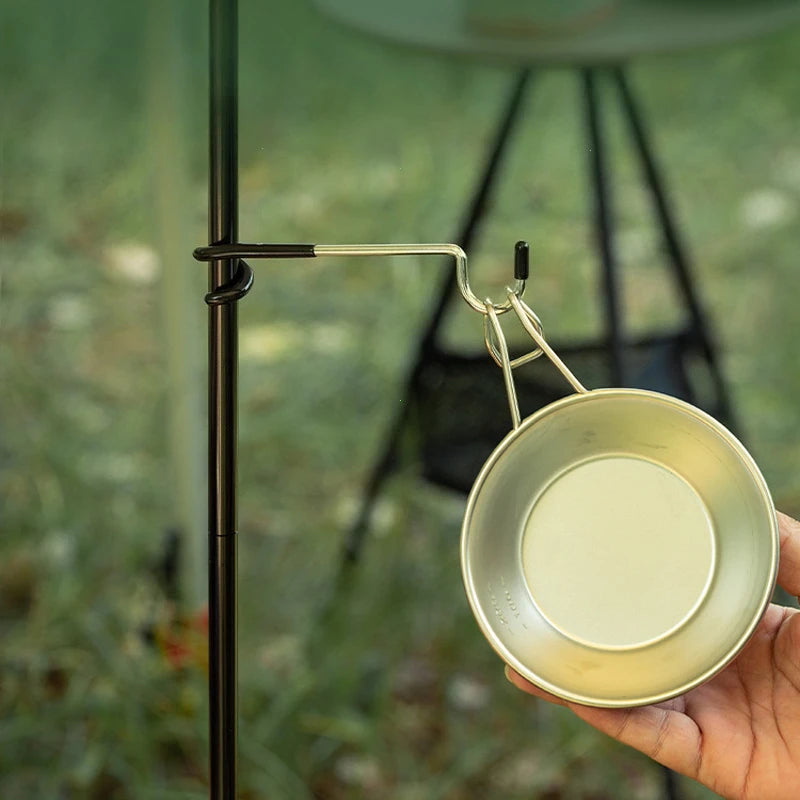 Stainless Steel Portable Light Stand Holder Hooks for Tent Pole Lamp Hanger Hunting Fishing Lantern Outdoor Camping Tools