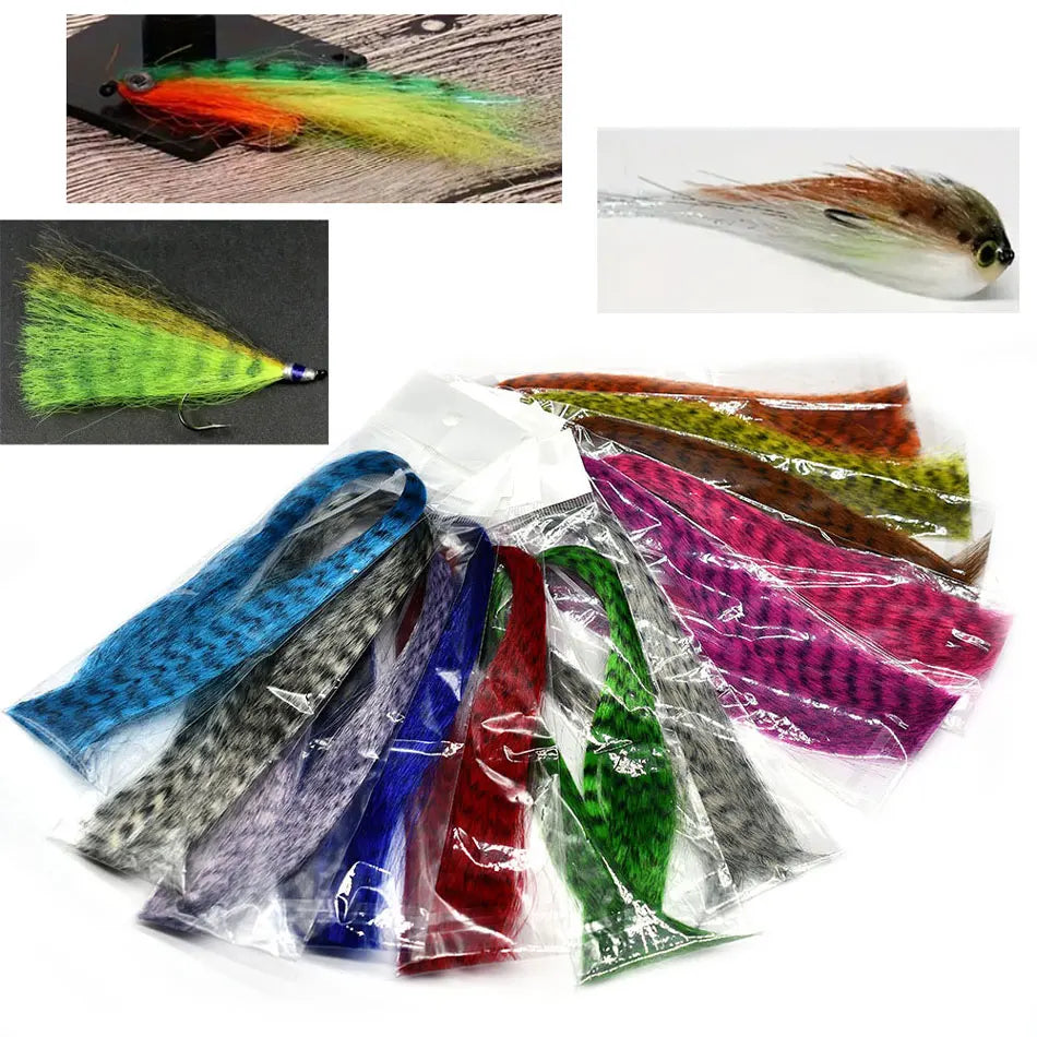 MNFT Zebra Grizzly Streamer Fibers (12 Colors)