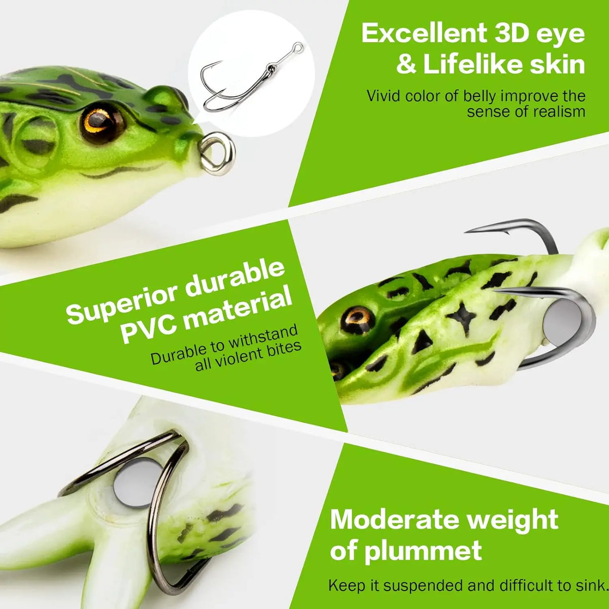 Topwater Prop Frog Lure Kit