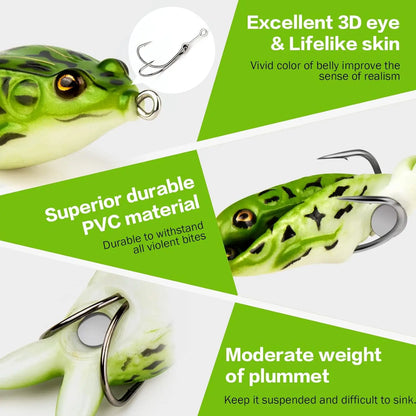 Topwater Prop Frog Lure Kit