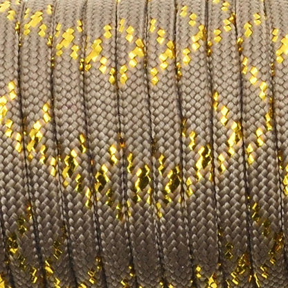 Gold & Silver 550 Paracord – Type III, 100ft, 19 Colors