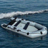 9.2FT Inflatable PVC Boat | Fishing, Surfing & Kayak Racing Dinghy – Portable Assault Boat for 3-4 People Outdoor Watersports