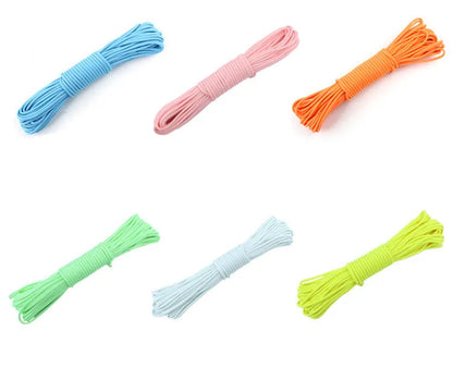 Glow in The Dark Luminous Paracord Rope 9 Strands 4mm Nylon 550 Tent Cord Parachute Camping Bundle Lanyard Survival EDC