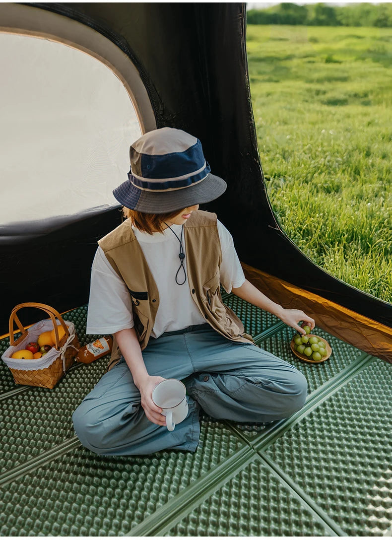 Naturehike 2024 New Camping Mat Winter Warm Moisture Proof Ultralight Sleeping Pad 4 Season Widen Hiking Travel 1-2 Person Mats