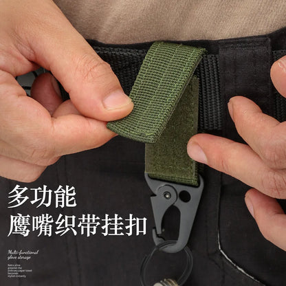 Carabiner High Strength Nylon Key Hook MOLLE Webbing Buckle Hanging System Belt Buckle Hanging Camping Hiking Accessories