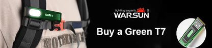 WARSUN T7 LED Torch Portable Mini Flashlight 800LM Rechargeable Pocket Light Magnetic Base Clip Work Light Hiking Fishing EDC