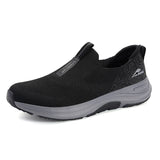Men’s Lightweight Walking Shoes – Casual Slip-On Sneakers with Breathable Fly Woven Mesh, Comfortable Everyday Footwear