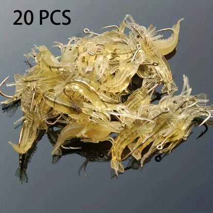 Goture Luminous Soft Shrimp Lures (5/10/20 Pack)