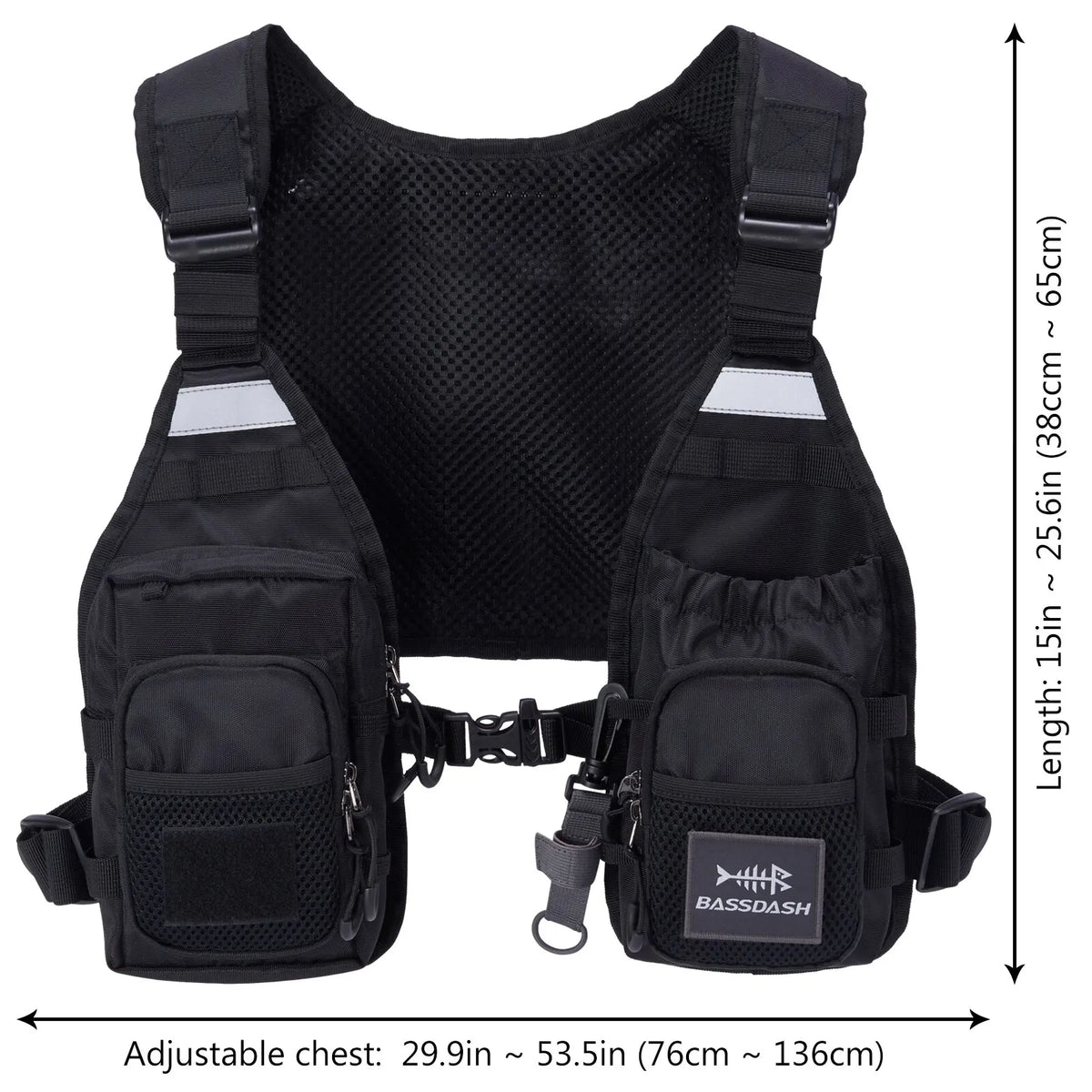 Bassdash FV08 Ultralight Fly Fishing Vest Pack