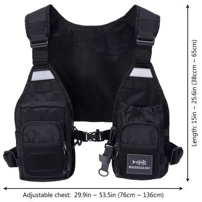 Bassdash FV08 Ultralight Fly Fishing Vest Pack