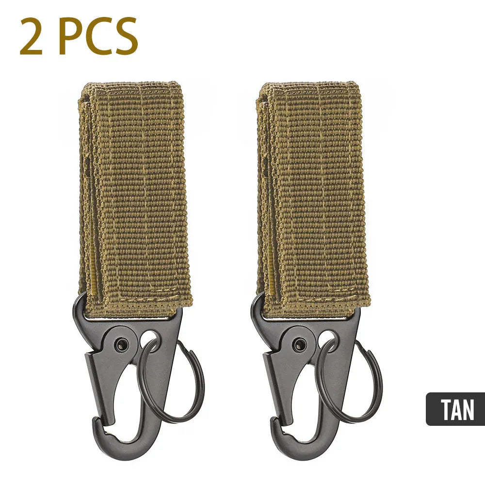 Carabiner High Strength Nylon Key Hook MOLLE Webbing Buckle Hanging System Belt Buckle Hanging Camping Hiking Accessories