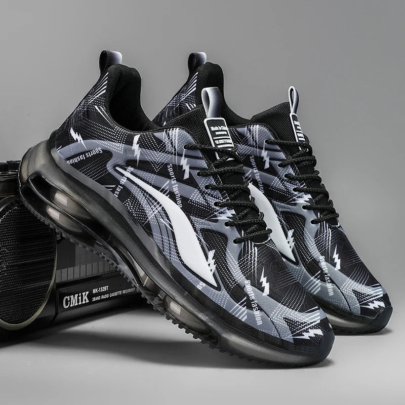 Men’s Basketball Shoes with Air Cushions – Non-Slip, Breathable & Shock-Absorbing Sports Sneakers