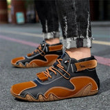 Men’s Walking Shoes – Soft Comfortable Leather Sneakers for Travel, Street Fashion & Daily Wear