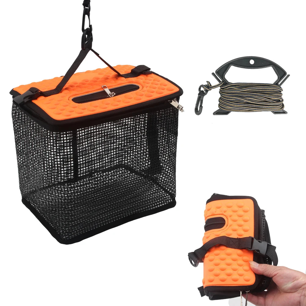 Floating Collapsible Fish and Minnow Basket
