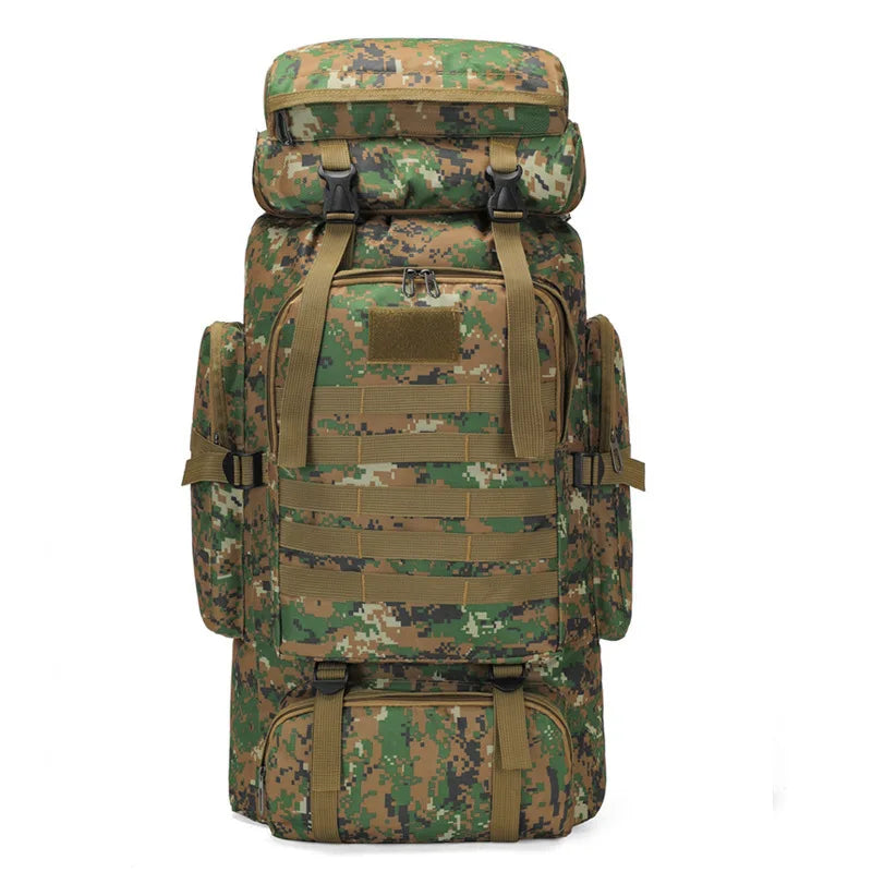 Large Capacity Multifunctional Travel Bag Camouflage Mountaineering Bag Expanding Hiking Bag
