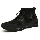 Men’s High-Top Hiking Boots – Breathable Mesh Outdoor Sneakers for Walking, Mountaineering & Travel (Lightweight Comfort, 2025)
