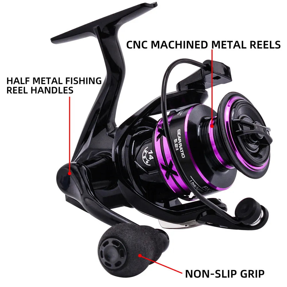 Metal Spool Spinning Reel 5.2:1