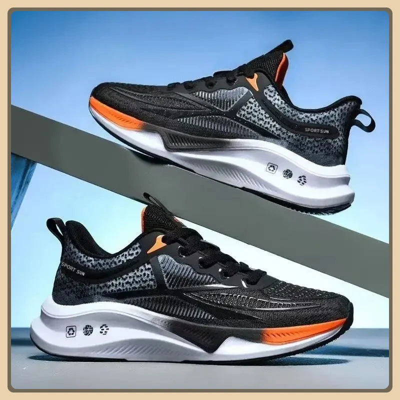 Men’s Running & Walking Shoes – Lightweight Breathable Lace-Up Sneakers, Comfortable Tennis Shoes