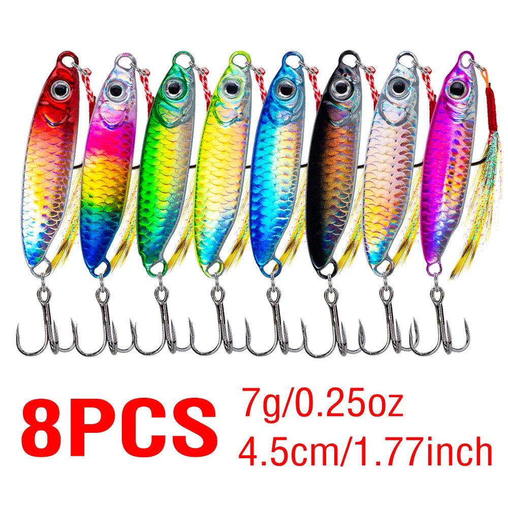 akakuma Metal Jig Lure Kit (8 Pack)