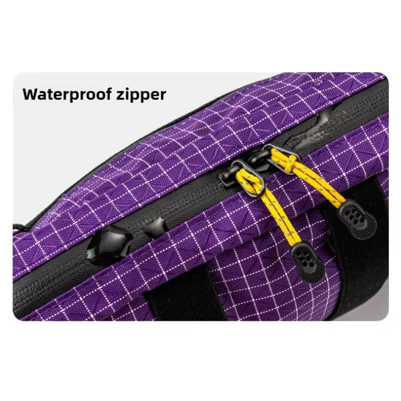 HIKEMAN Dyneema Fiber Waist Pack 1.1L Waterproof UrltraLight Multi Pocket for Cycling Running Hiking Camping Outdoor Sports
