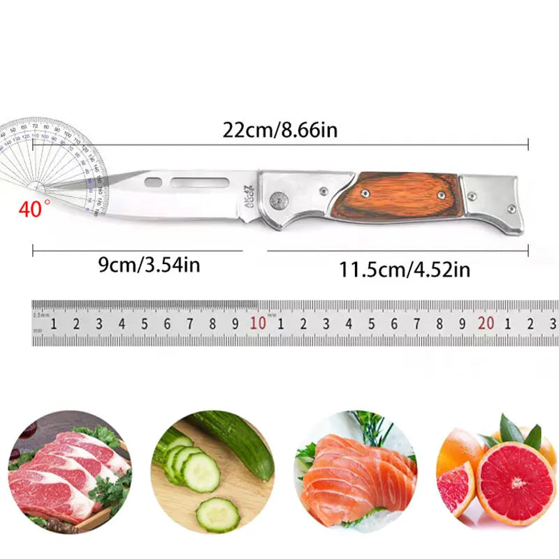 Heavy Duty Foldable Knife with High Hardness and Versatile Functions for Outdoor Activities