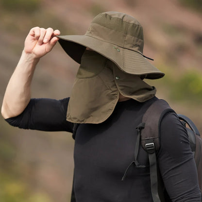 Breathable Fishing Sun Hat with Face Cover