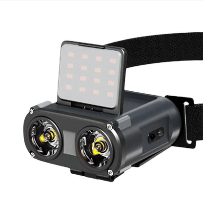 Owl Headlamp Type-c Rechargeable Headlight Portable Rotating Hunting Lights Led Flashlight Fishing Front Bicycle Light