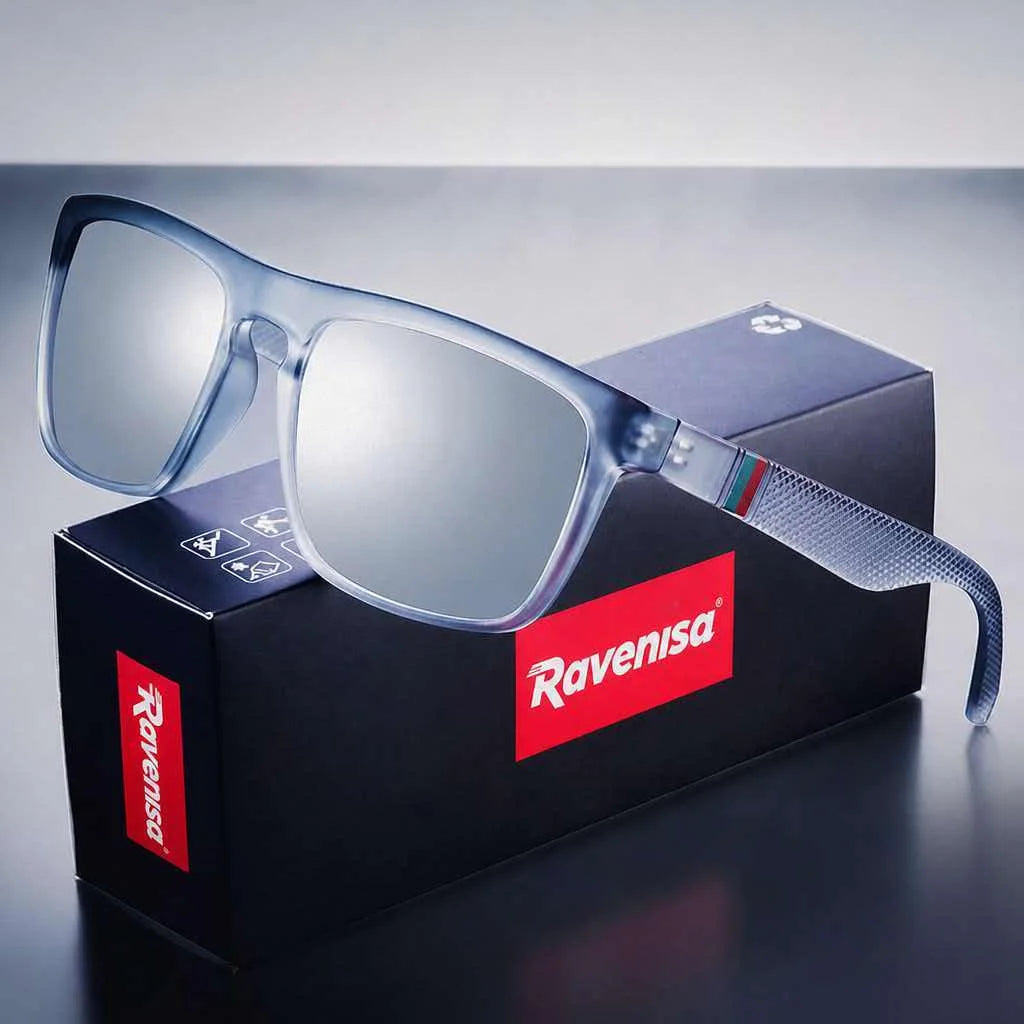 Ravenisa Square Vintage Polarized Sunglasses