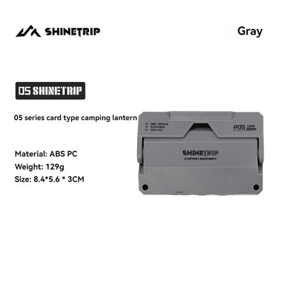 ShineTrip 05 Series Card style Camping Light Atmosphere Lighting Outdoor Hiking Convenient Camping Light Multi purpose Light