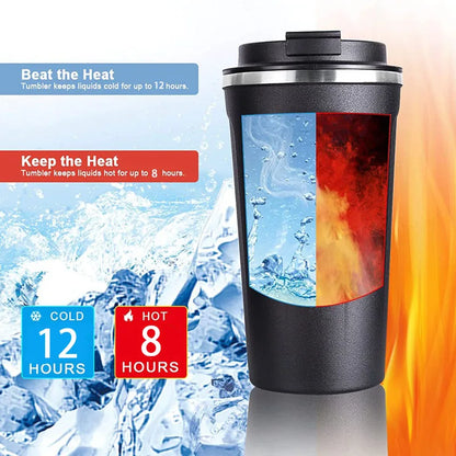 380/510ML Stainless Steel Car Thermal Cup Coffee Cup  for Outdoor Sports Cold and Heat Thermal Mug Tumbler Insulated Flask Water