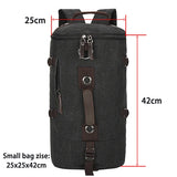 Men’s Canvas Travel Backpack – Large Capacity Mountaineering & Shoulder Bag