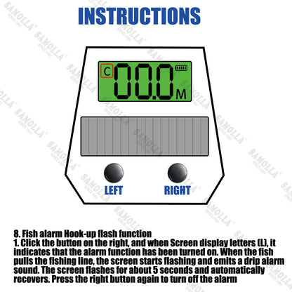 Electronic Baitcasting Reel with LED Line Counter Screen