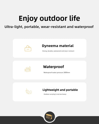 Ultralight Dyneema Waterproof Dry Bag UHMWPE Material IPX6 Sealed for Swimming Camping Hiking Beach Sport Electronics Protection