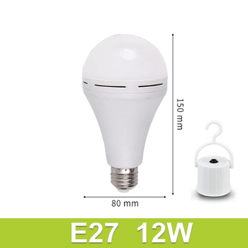 7-15W Rechargeable Bulb LED Outdoor Waterproof Emergency Light Portable Hanging Night Light Adjustable Camping Fishing Garden