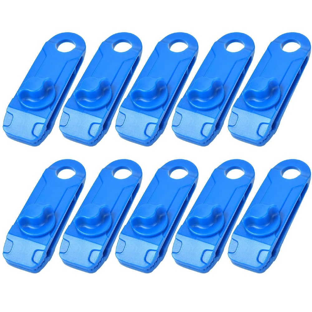 10/1PCS Tent Clip Tarpaulin Clamp Outdoor Camping Tarpaulin Holder Clip Wind Rope Clamps Awning Beach Hiking Camping Accessories
