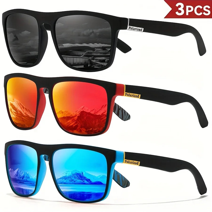 Classic Square Polarized Sunglasses (1-4 Pack)