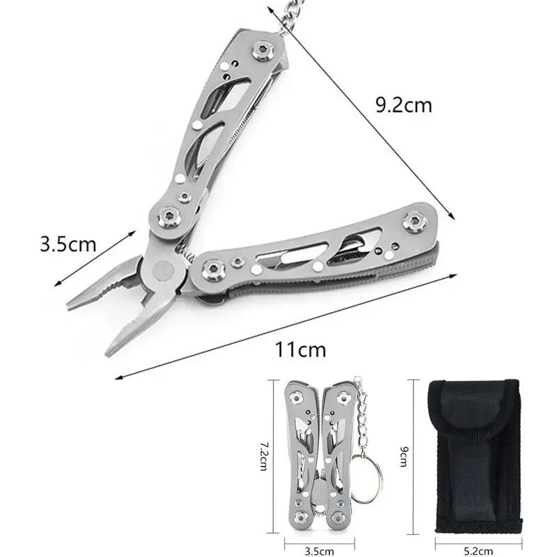 Multi-tool Pliers Outdoor Combination Knife Pliers Stainless Steel Folding Portable Multi-purpose Camping Survival Pliers Tools