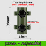 Outdoor camping adjustable canopy pole holder large diameter bracket camping tent canopy accessories strut fixing tube base