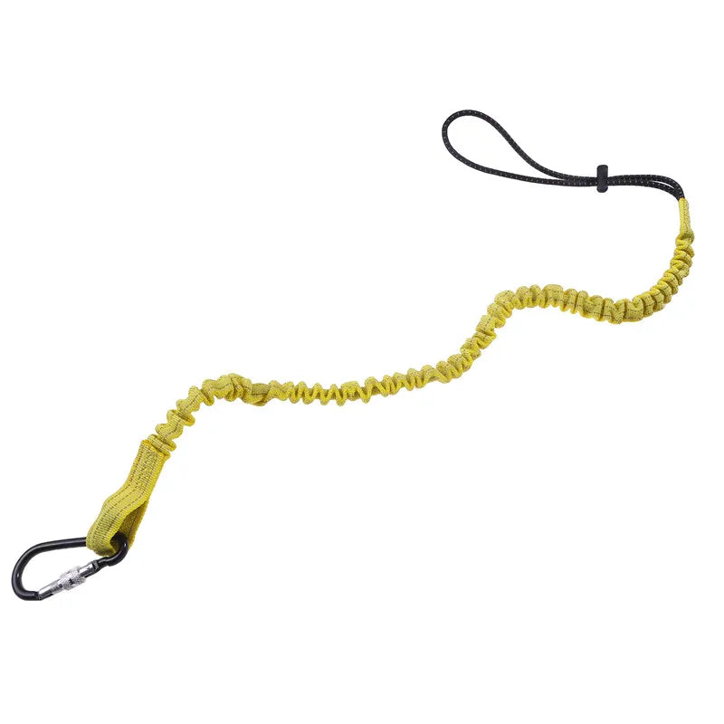 Safety Bungee Tether Tool Lanyard With Carabiner Hook Climbing Working Anti-Falling Safety Rope Aerial Work Climbing Accessories