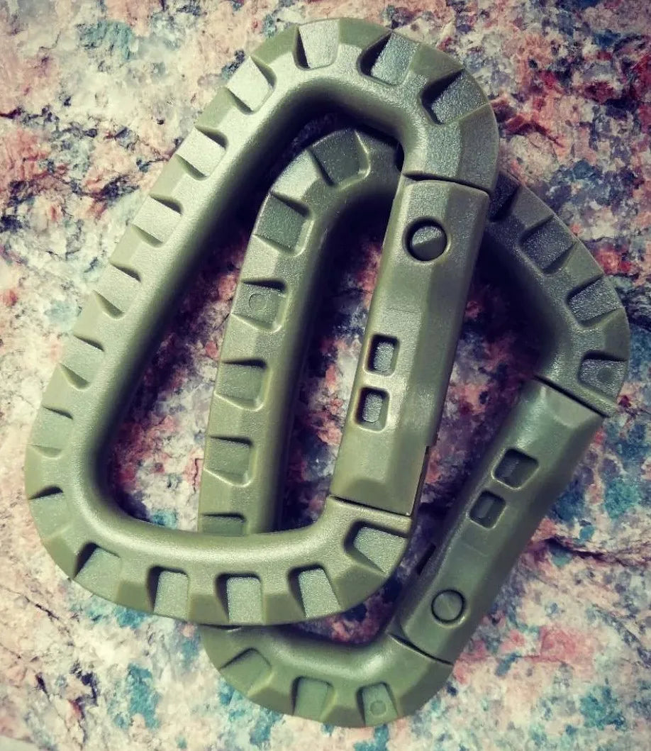 5pcs Tac Link Molle Belt D Buckle Clip ITW Keychain Outdoor Backpack Carabiner Hook Camping Climbing Equipment EDC Multi Tool