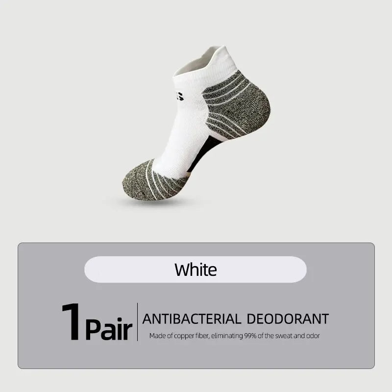 Nano Copper Fiber Deodorant Antibacterial Men Socks Running Climbing Summer 2025 MTB Cycling Bicycle Basketball Sports Sock