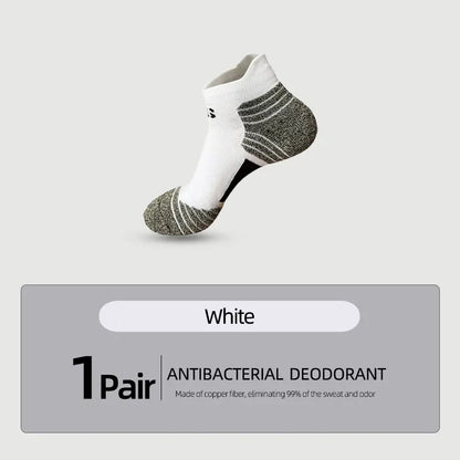 Nano Copper Fiber Deodorant Antibacterial Men Socks Running Climbing Summer 2025 MTB Cycling Bicycle Basketball Sports Sock