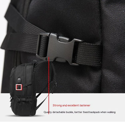 50L 80L Backpack Large Travel Backpack Men Separate Shoe Compartment Business Bag Outdoor Sports Man Black Storage Backpacks