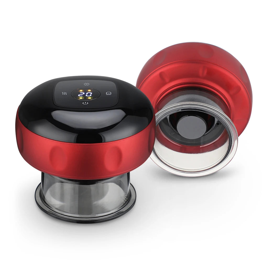 Smart Vacuum Suction Cup Cupping Therapy Massage Jars Anti-Cellulite Massager Body Cups Rechargeable Fat Burning Slimming Device